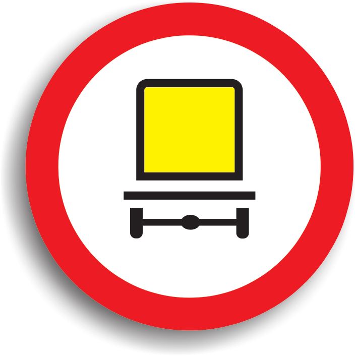 Accesul interzis vehiculelor care transporta marfuri periculoase